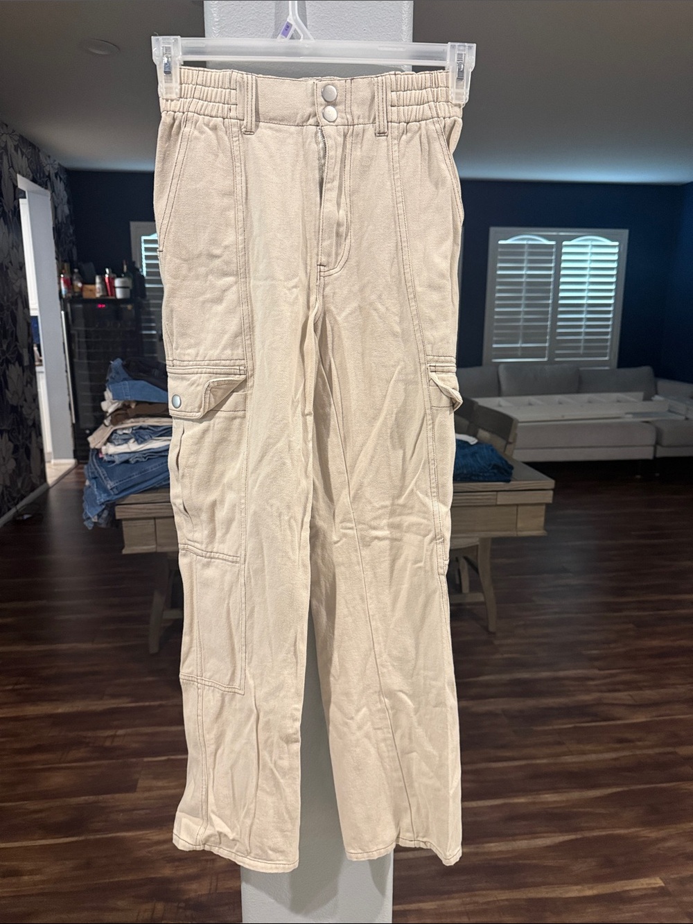 Full Tilt Tan Cargo Pants with Utility Pockets